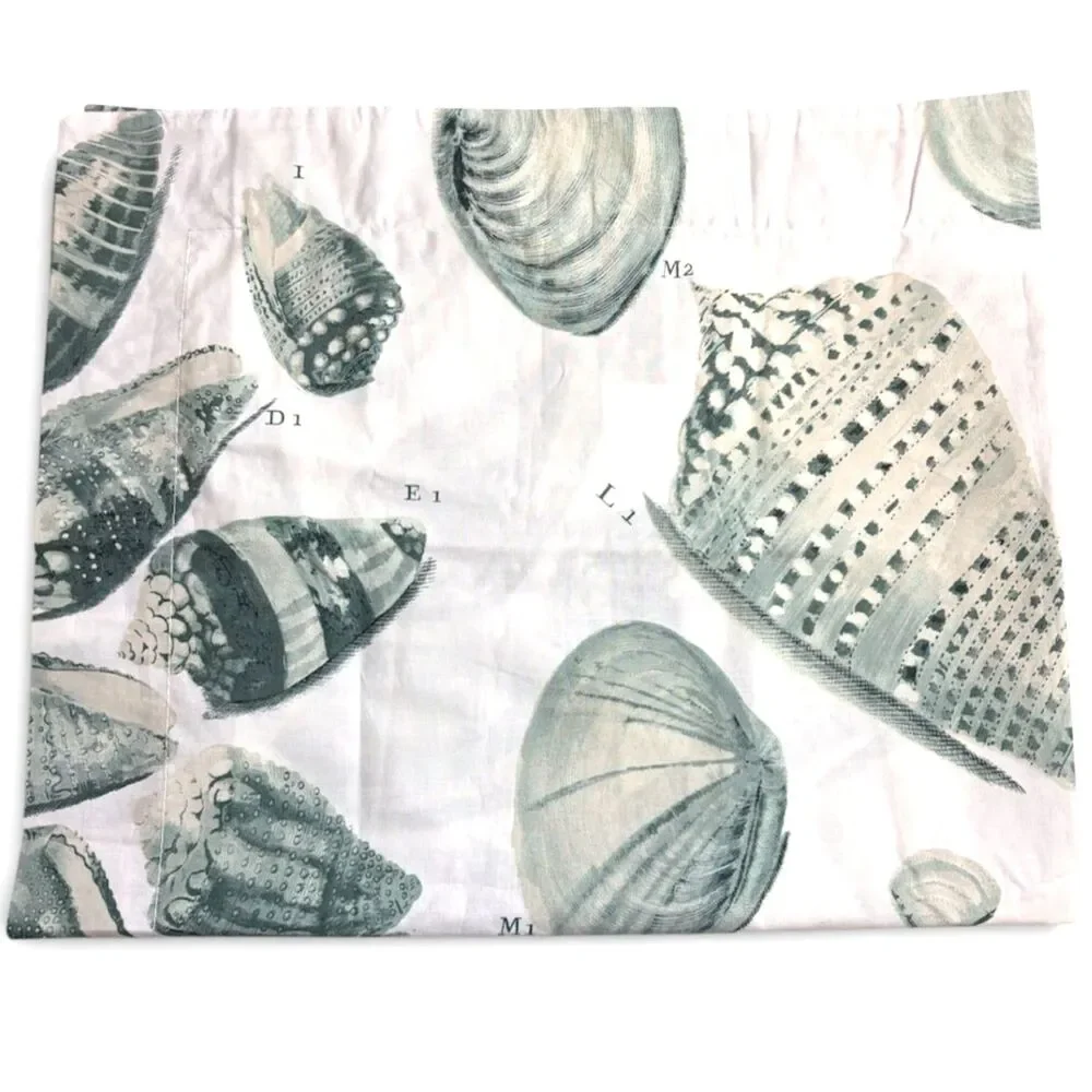 Pottery Barn Freeport Sea Shell 100% Organic Cotton Standard Pillow Sham 200TC